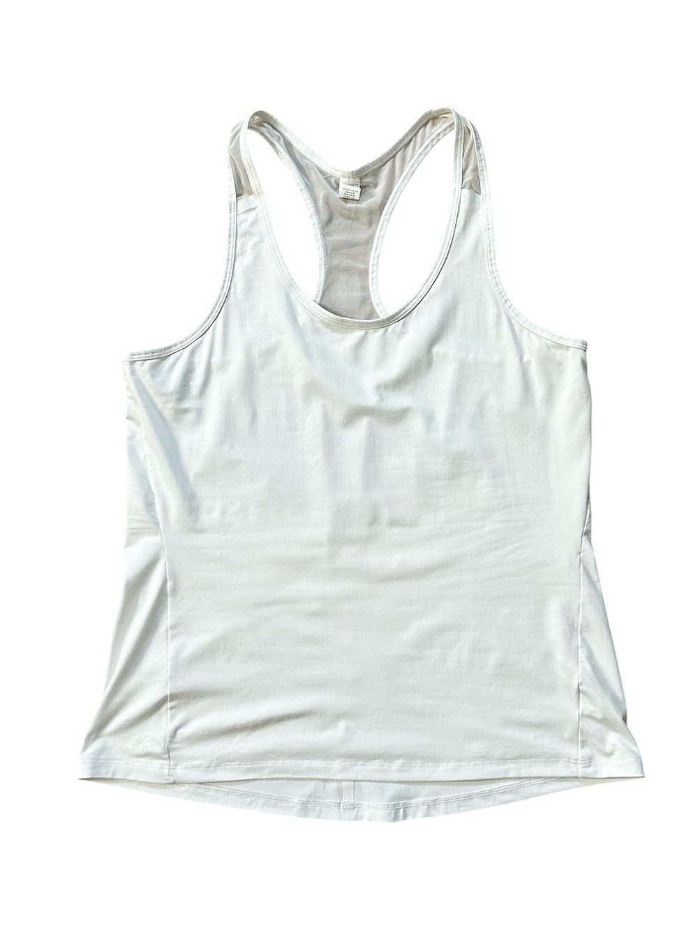 Athleta Chi Mesh Racerback Active Tank Top White Size Medium Petite - Picture 8 of 12